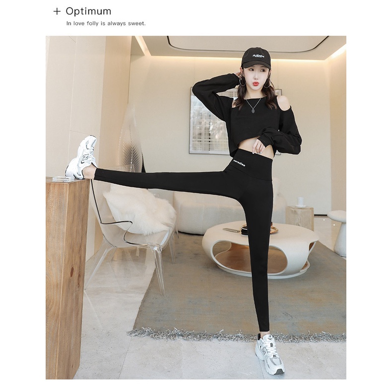Quần Legging Cạp Cao Gen Bụng  Không Bai Không Xù Có Giãn Tốt lót lông