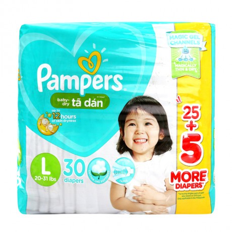 Tã dán pamper 30 miếng size L