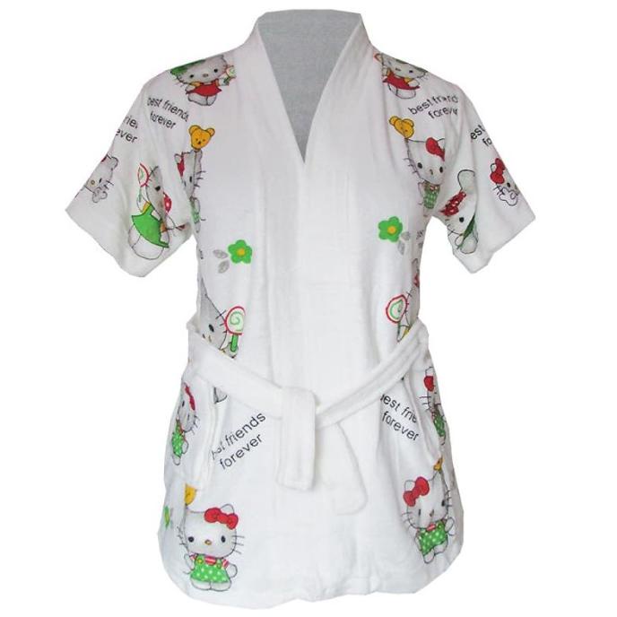 Khăn Tắm Hình Hello Kitty Xinh Xắn Cho Bé 5-8 Tuổi