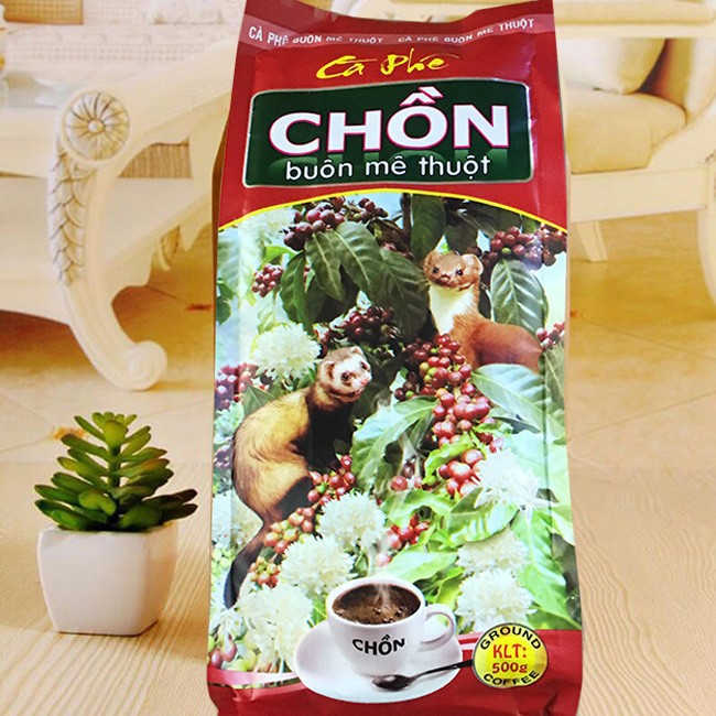 Combo 2 bịch Cà phê pha Phin truyền thống Chồn 24h Coffee thượng hạng 500gr x 2 bịch chồn đỏ và 24h