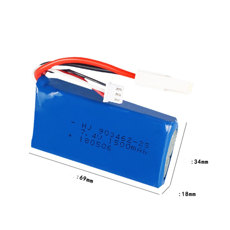 Pin Lipo 7.4v 1500mah máy bay điều khiển từ xa xả 25c