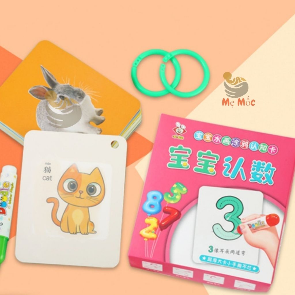 Tranh Tô Màu Nước Ma Thuật Dạng Thẻ Nhiều Chủ Đề Tái Sử Dụng Nhiều Lần, Bút Tô Màu Không Giới Hạn, Shop mẹ Mốc