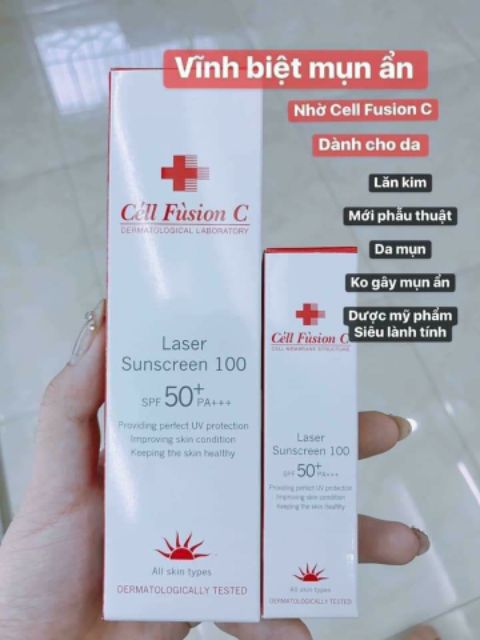 Kem chống nắng Cell Fusion C Laser - Clear - Toning Sunscreen 100 SPF50+/PA+++