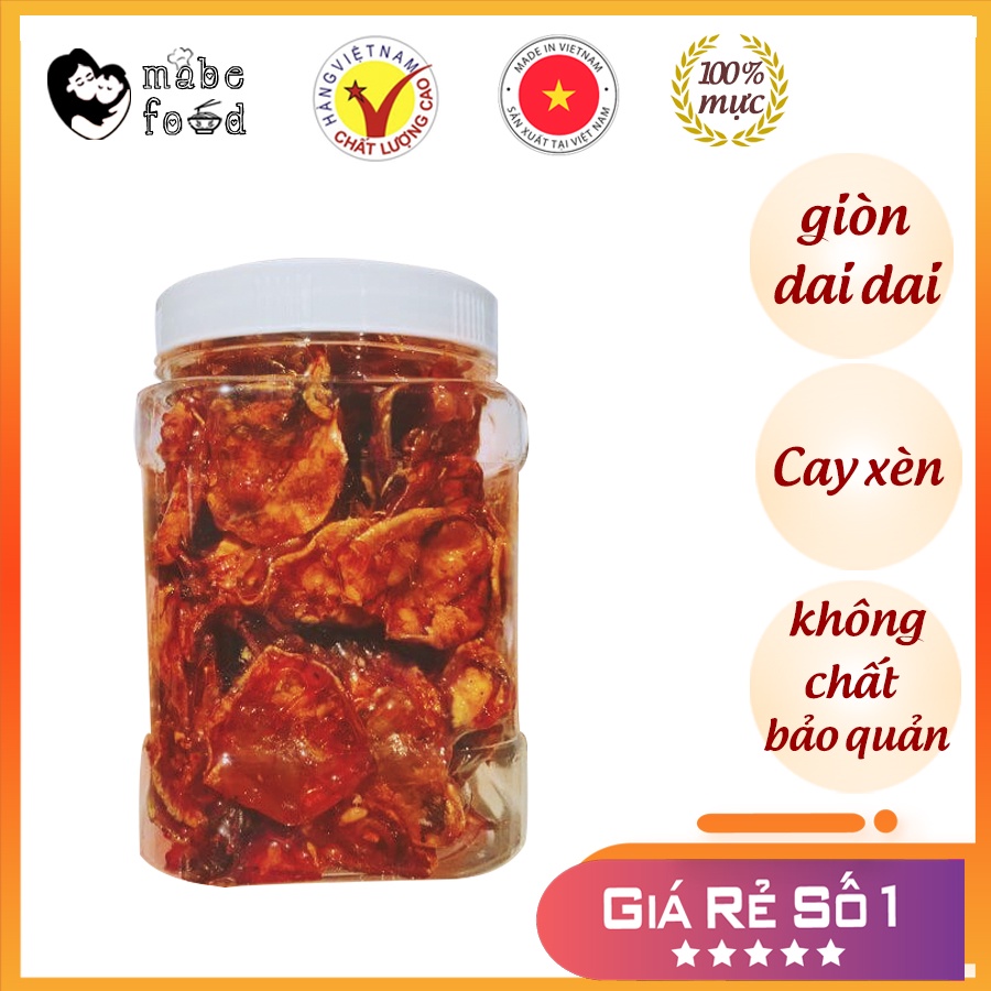 Mực rim cay thơm ngon, dai, giòn, cay xèn, đồ ăn vặt 💥 FREESSHIP 💥 Mực rim Bình Định, Mabe Food