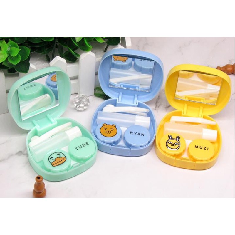 Khay đựng lens hộp to hình kem