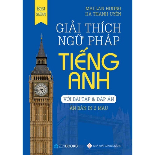 Sách - Giải thích ngữ pháp tiếng Anh (Phiên bản in 2 màu - Bìa Xanh)