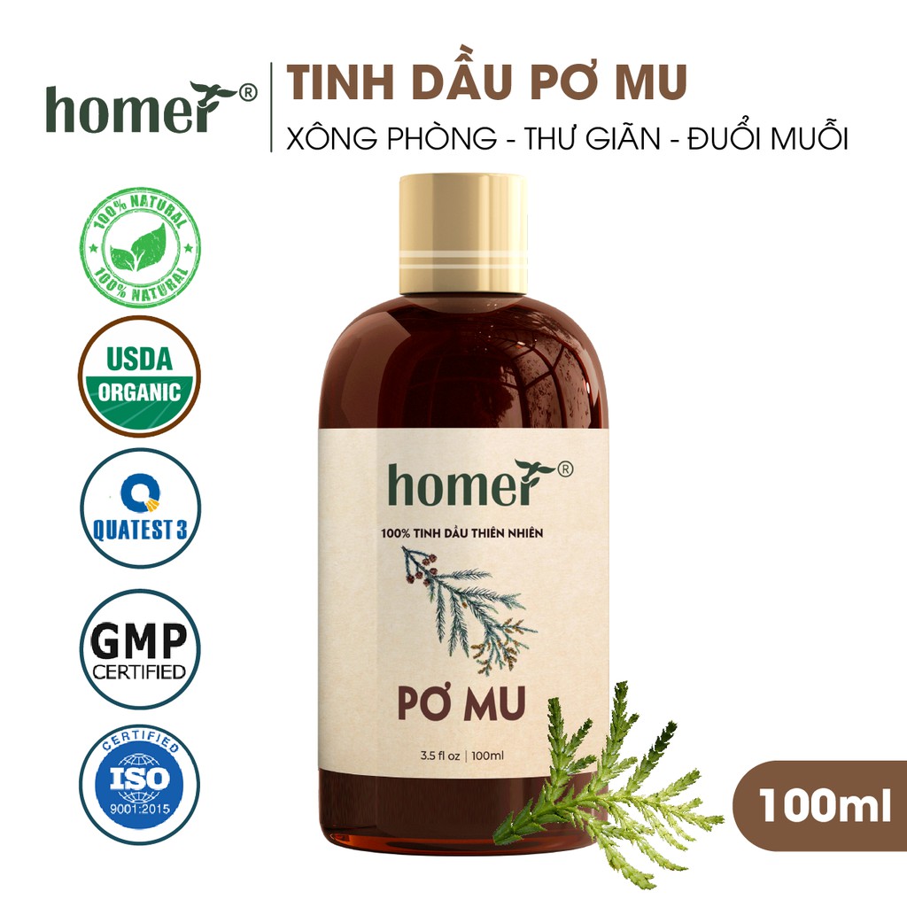 Tinh dầu Pơ mu Homer - Pemou Essential Oil  - đạt chuẩn chất lượng kiểm định