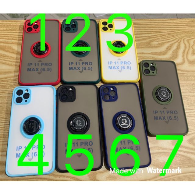 Ốp iphone11 Pro max dẻo viềng kèm iring
