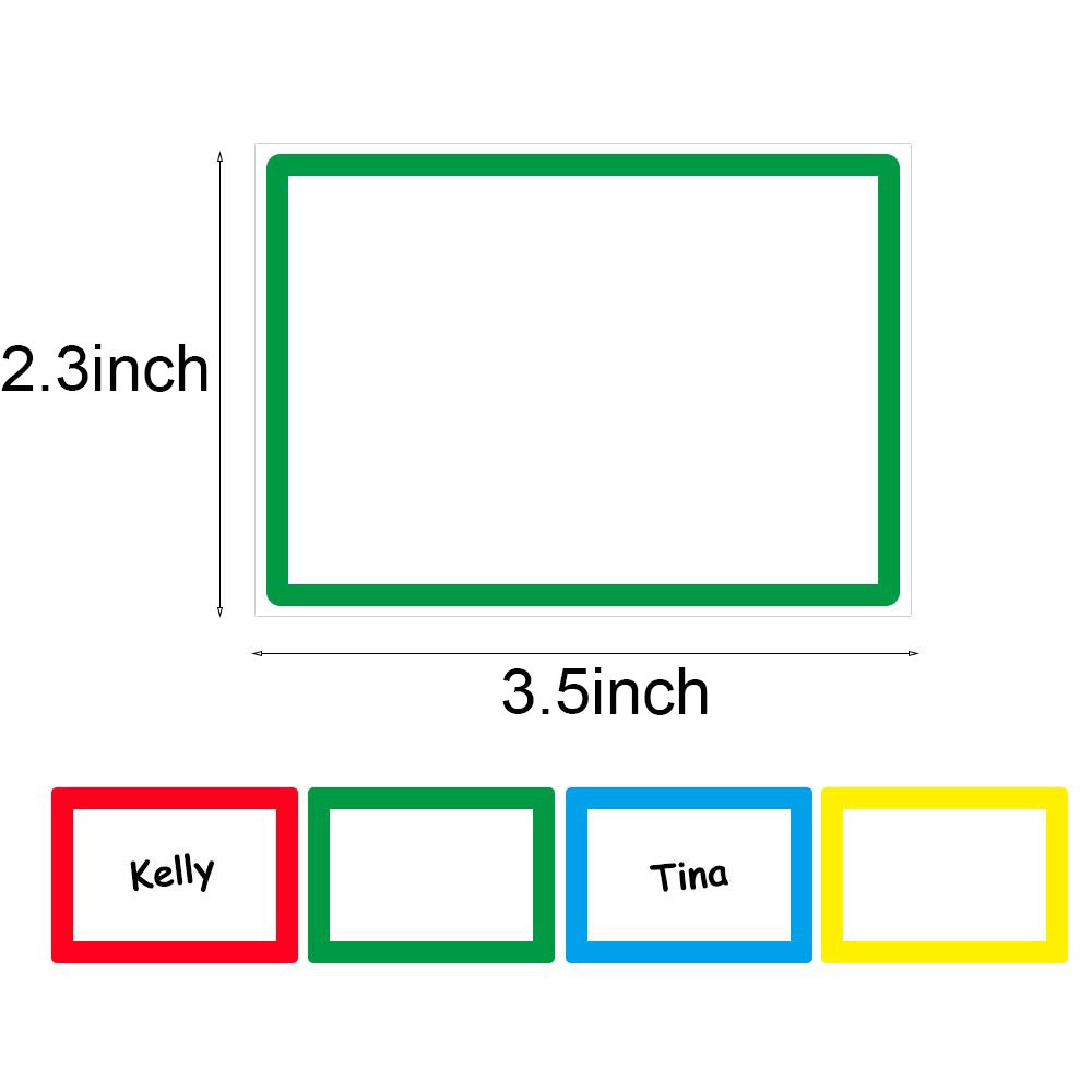 LETTER 150Pcs/Roll Packaging Seals Color Blank Mark Special Tag Name Labels