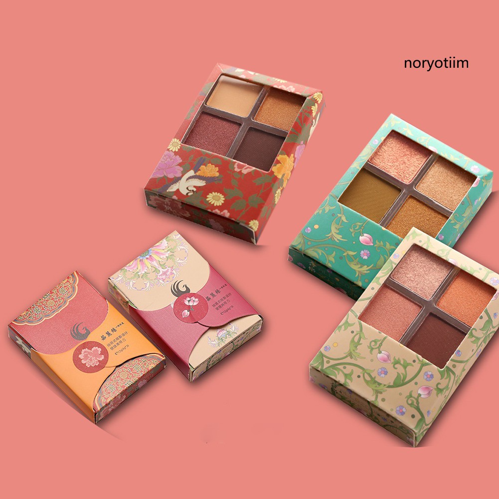 [Hàng mới về] Bảng phấn mắt 4 màu chống thấm nước không nhòe chuyên dụng | BigBuy360 - bigbuy360.vn