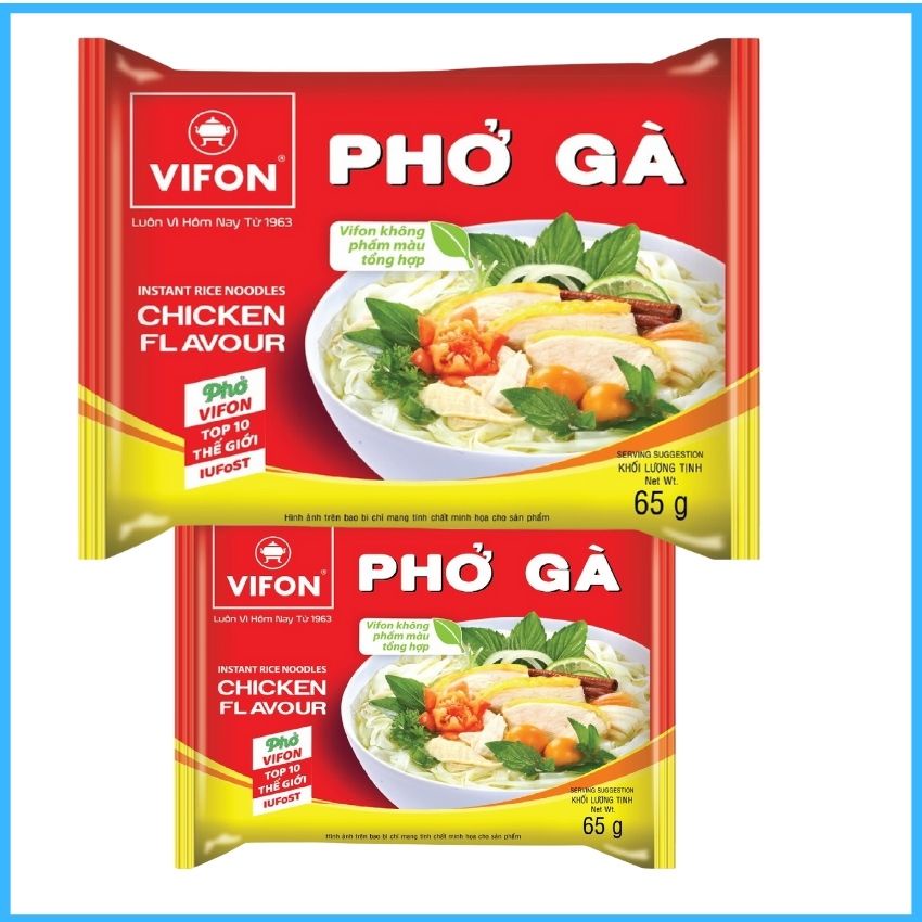 Phở bò và Phở gà VIFON thùng 30 gói 65g MPVF01-Thương hiệu ACE-COOK