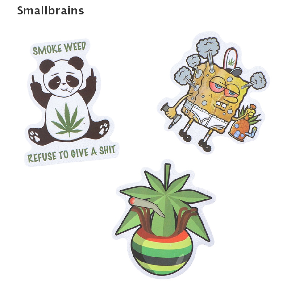 Set 100 Miếng Dán Graffiti Hình Lá Đa Sắc Dùng Trang Trí Mũ Bảo Hiểm Laptop Ván Trượt