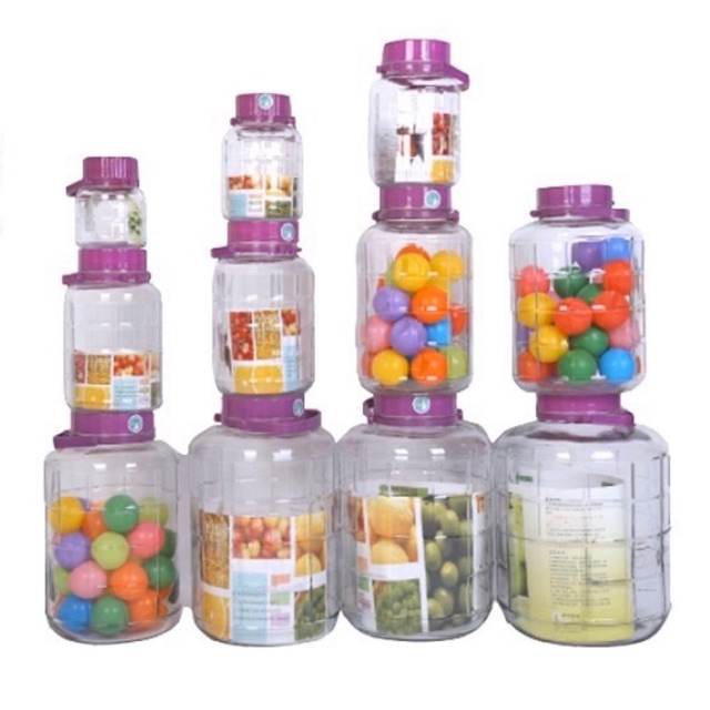 Bình Ngâm Rượu Thuỷ Tinh Nắp Tím 3L/5L/8L/10L/12L/16L | BigBuy360 - bigbuy360.vn