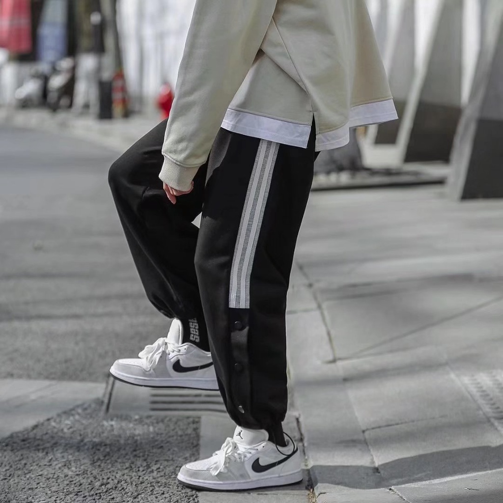 Quần jogger nam phong cách hip hop đường phố thời trang Hàn Quốc