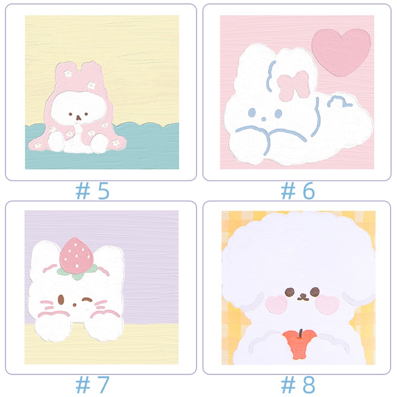 Set 80 tờ giấy ghi chú họa tiết hoạt hình dễ thương cho học sinh