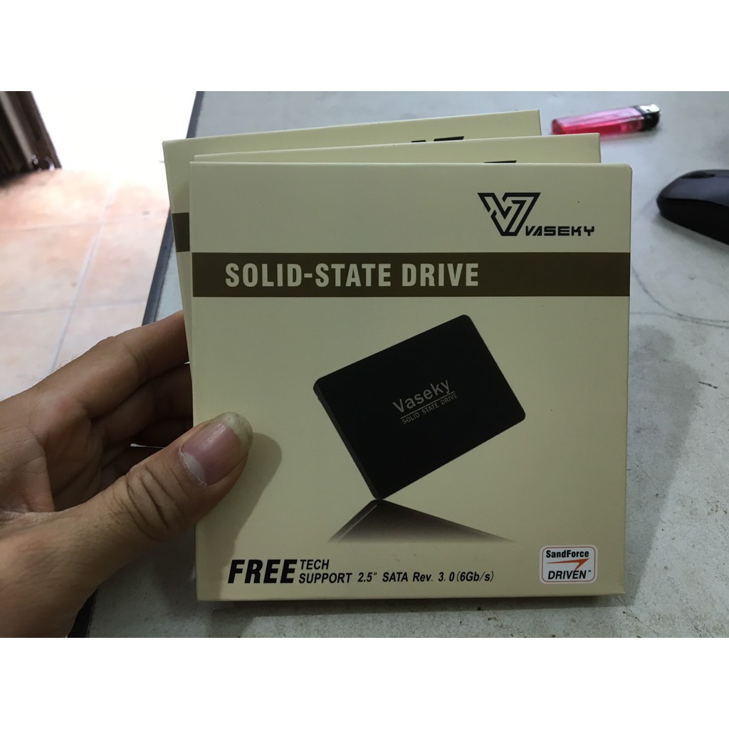 Ổ cứng SSD Vaseky V800 120GB - 240GB mới SATA3 cho Laptop và PC BH 36 tháng- Tặng kèm cáp Sata - Cài Win free 95