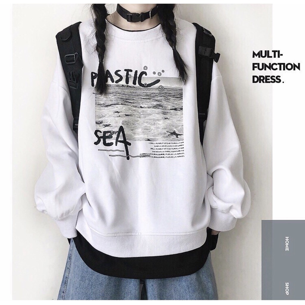 Áo Sweater SÓNG BIỂN Ulzzang Unisex 1hitshop