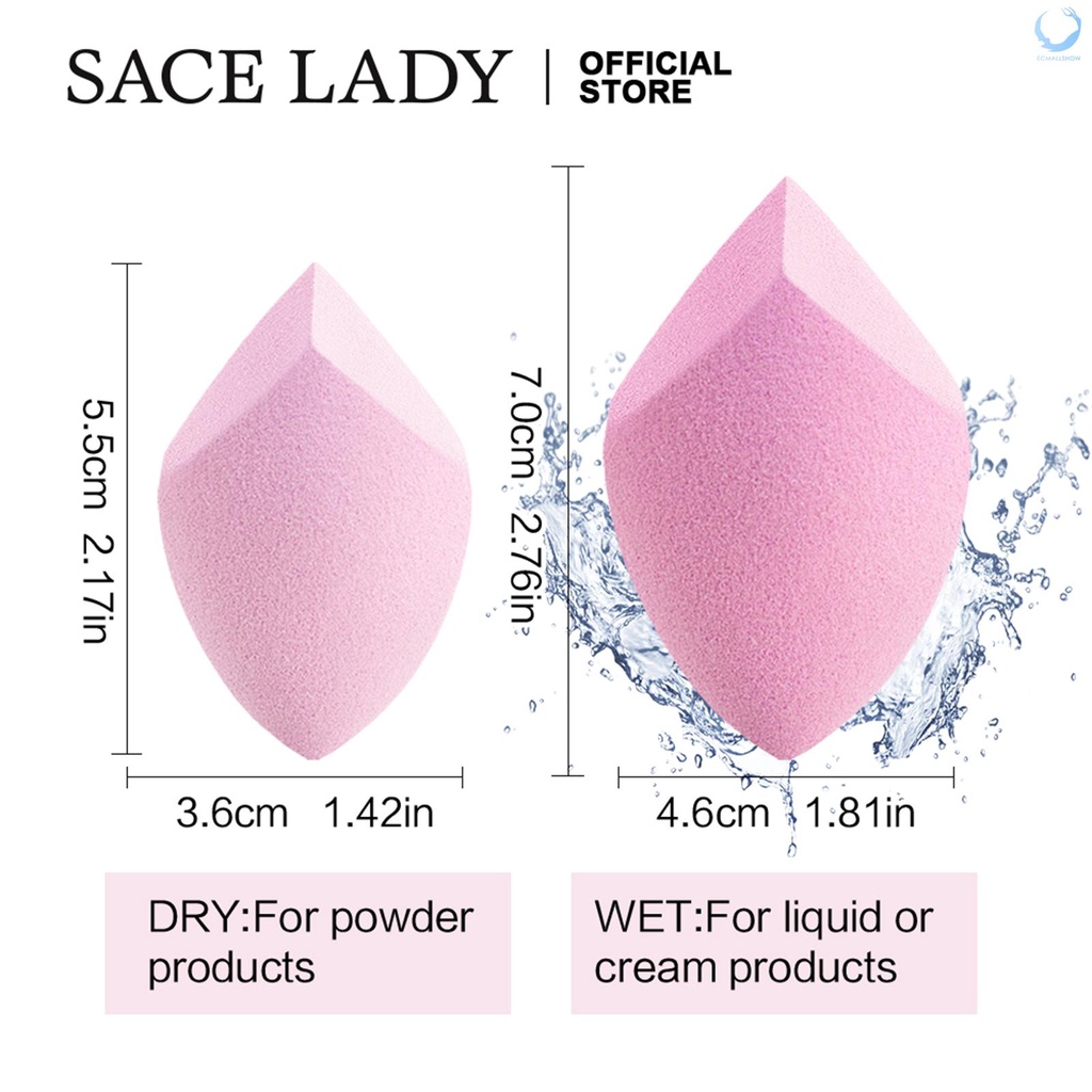 (Hàng Mới Về) Mút Trang Điểm Sace Lady Có Thể Dùng Ướt Và Khô Tiện Dụng | BigBuy360 - bigbuy360.vn