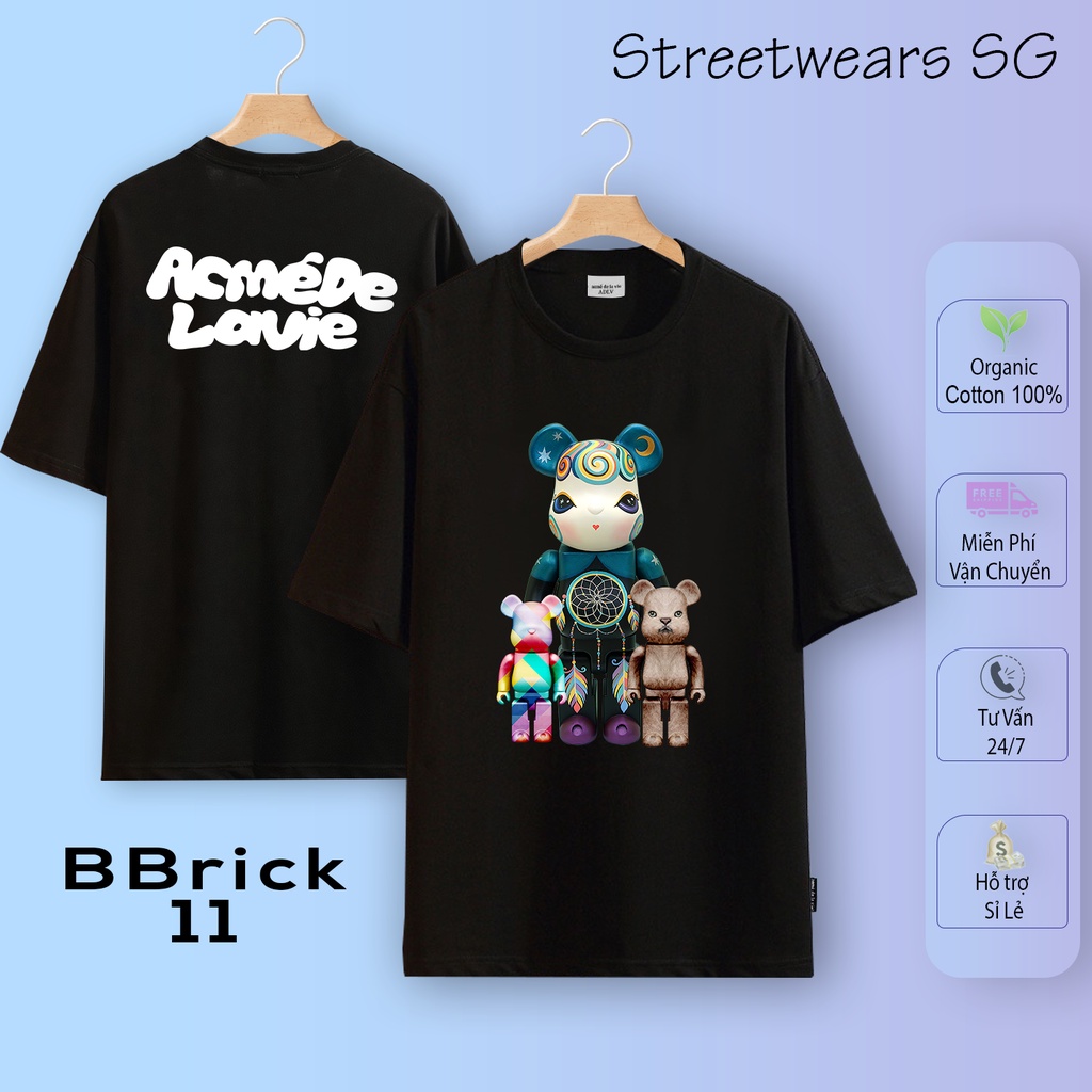 [Premium] Áo thun ADLV BearBrick Mẫu Hot 1-25, Cotton 2c 100%, In xịn - Streetwears SG - Part 1