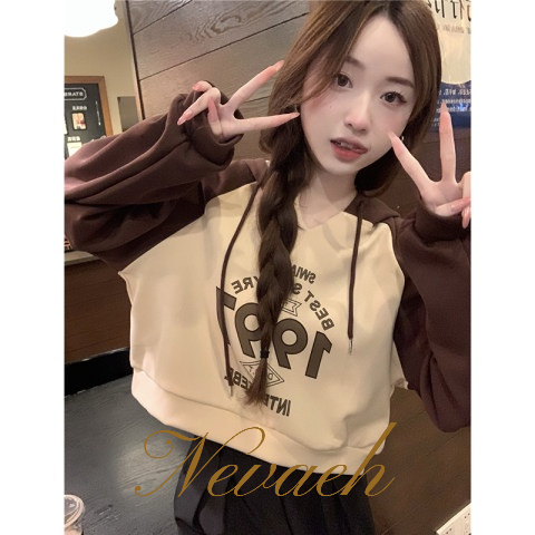 Áo Hoodie In Chữ Thời Trang Năng Động Cho Nữ