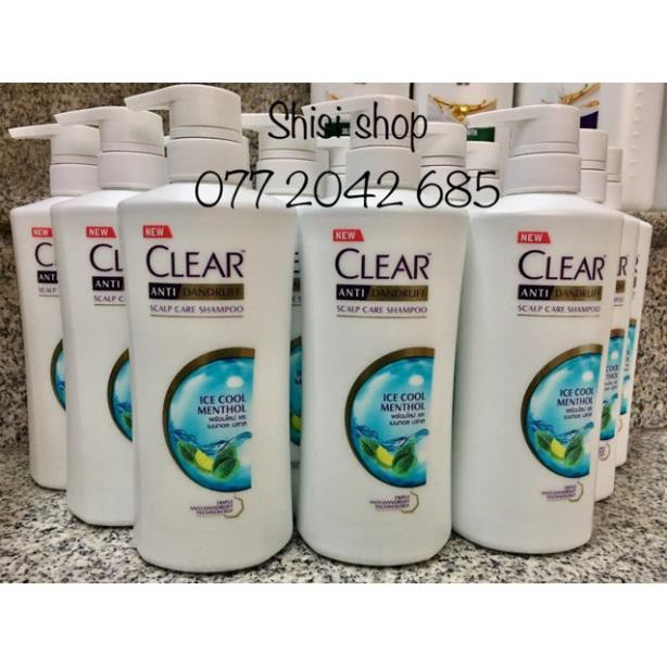 💐Dầu gội trị gàu Clear Men- Clear Bạc hà Thái Lan mẫu mới  450ml/480ml SIÊU MƯỢTVam kết xhisr