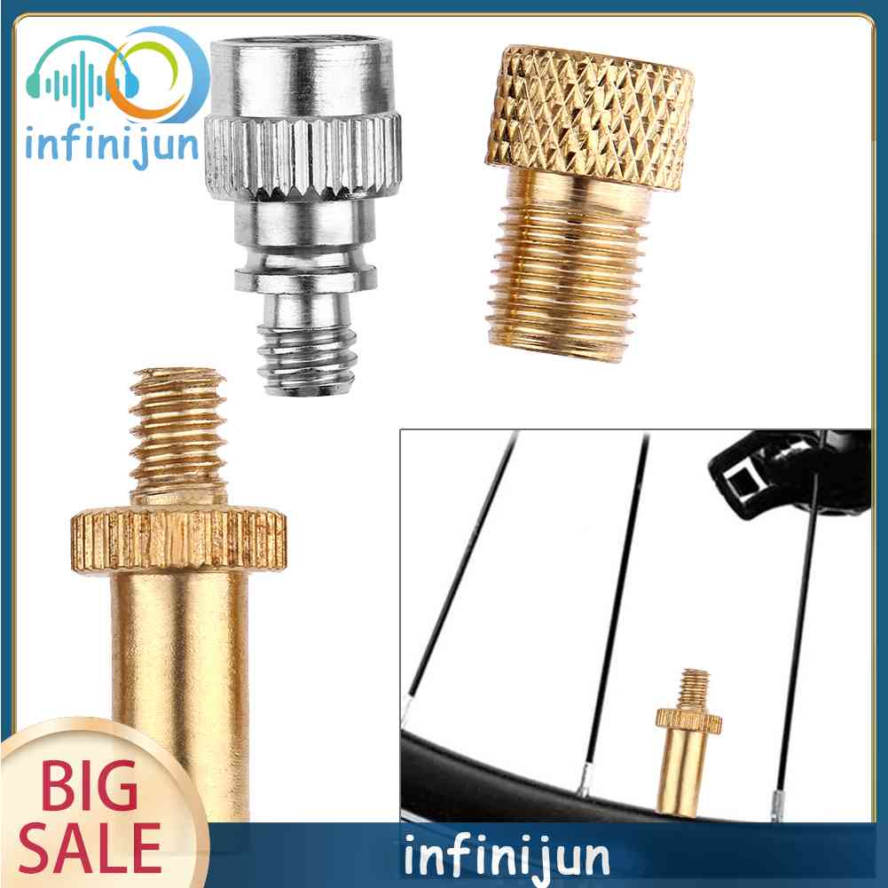 Bộ Chuyển Đổi Van Presta Sang Schrader + Ống Nối Van Presta Cho Xe Đạp