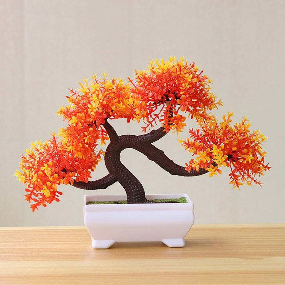 Chậu cây bonsai mini bằng nhựa nhiều màu trang trí nhà cửa