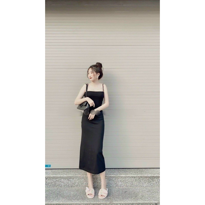 Váy body 2 dây maxi