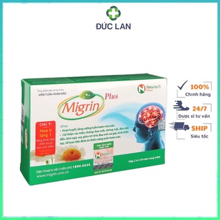 HOẠT HUYẾT MIGRIN PLUS GIẢM ĐAU NỬA ĐẦU, KHÓ NGỦ, SUY GIẢM TRÍ NHỚ