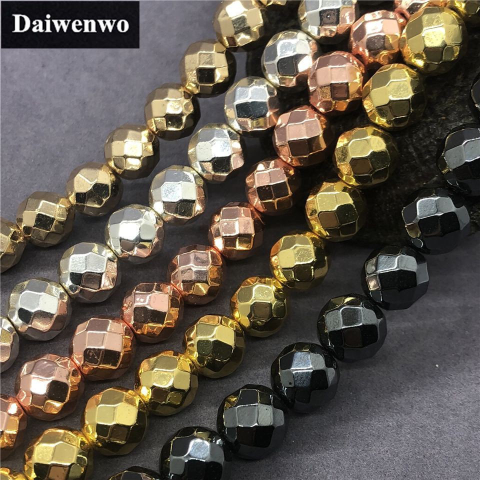 Chuỗi Hạt Đá Hematite Tự Nhiên 2-12mm