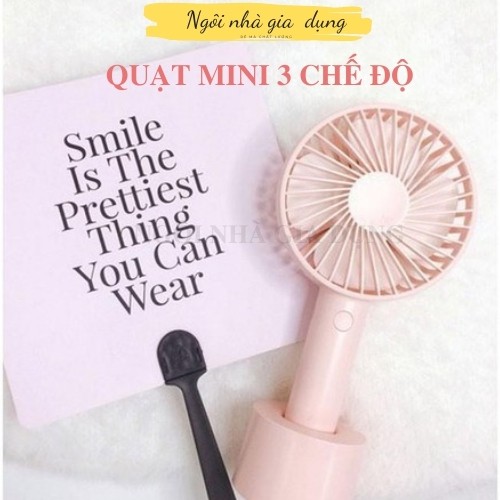 Quạt Mini Cầm Tay Hình Dễ Thương - QUẠT 3 CHẾ ĐỘ LOẠI 1