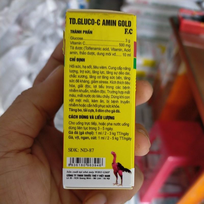 Sản phẩm cho gà đá, giúp tải cựa tăng bo hộp 2 chai Flocin 200