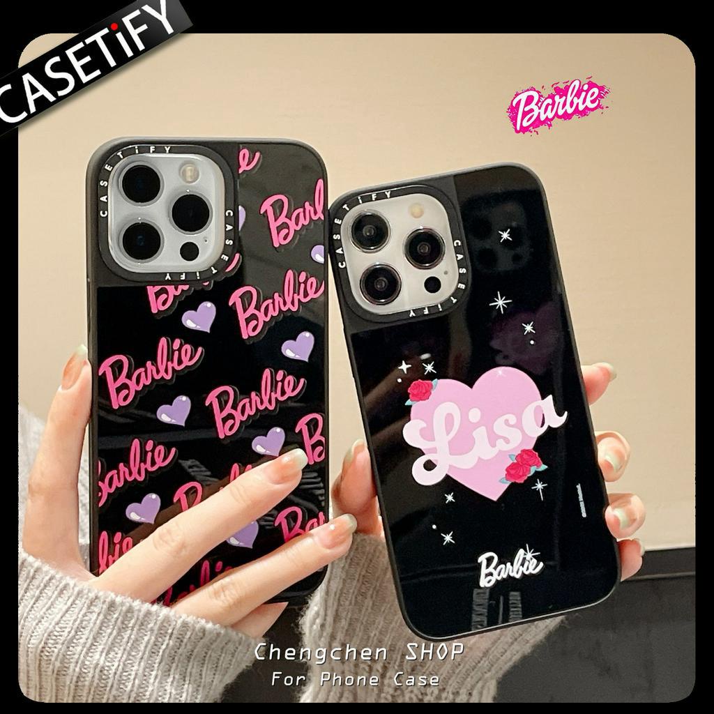 Ốp Điện Thoại Tráng Gương Hình Barbie Cho iPhone14ProMax iP13Pro 13 iPhone11 12Promax 13Promax 12 13 14
