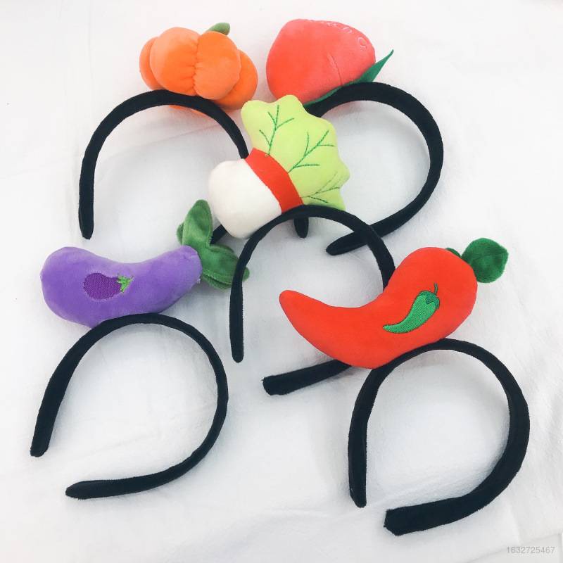 Băng đô cài tóc hình rau củ quả dễ thương cho bé gái