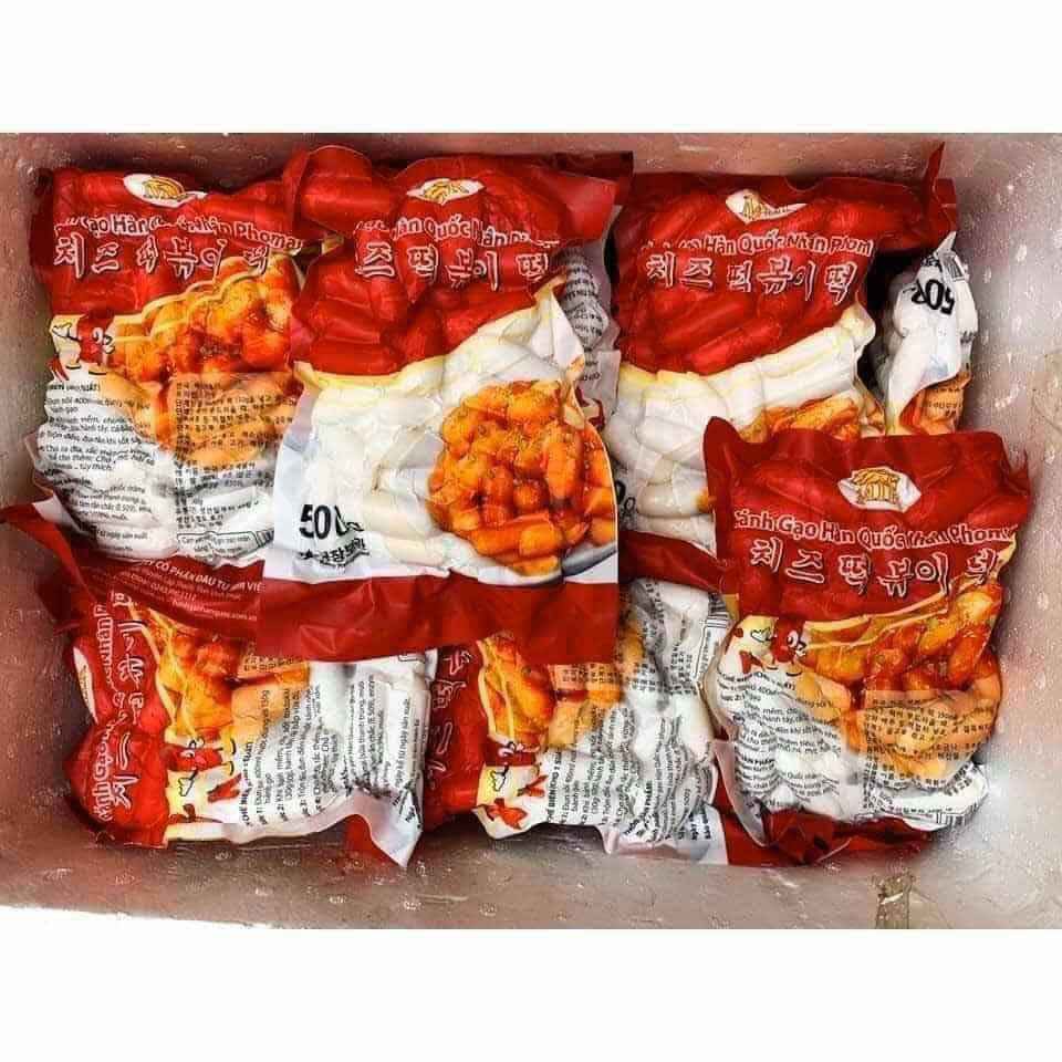 Bánh gạo Tokbokki nhân phô mai kèm nước sốt 200g 65k/ 1 set | BigBuy360 - bigbuy360.vn