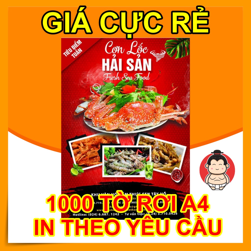 TỜ RƠI A4 - COMBO IN 1000 TỜ RƠI A4 GIÁ RẺ - GIẤY CHẤT LƯỢNG CAO C150