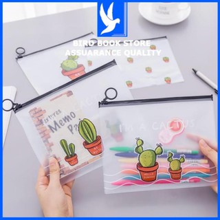 Túi đựng trong suốt hình cây xương rồng 💕𝑭𝒓𝒆𝒆𝒔𝒉𝒊𝒑💕 CACTUS (A5) Bird Book