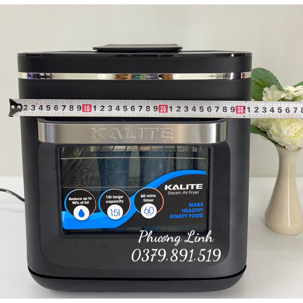 Nồi chiên hơi nước Kalite Steam X, Dung tích 15L, Công suất 1700W, Bảng điều khiển điện tử, Bảo hành 24 tháng