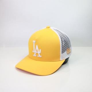 Nón lưỡi trai nam nữ NY MLB Classic màu vàng đuôi lưới logo thêu cao cấp, full tem tag. Nón free size