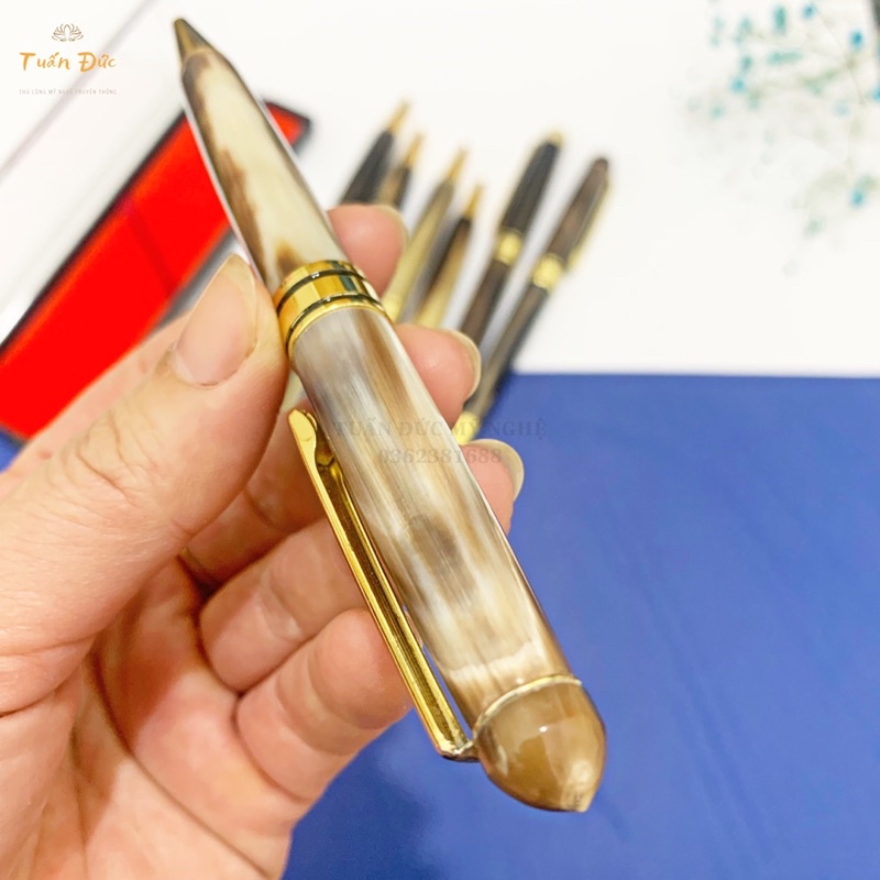 Bút ký bằng sừng cao cấp - sang trọng, may mắn- Mã số PEH999