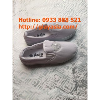 Giày lười asia nam trắng