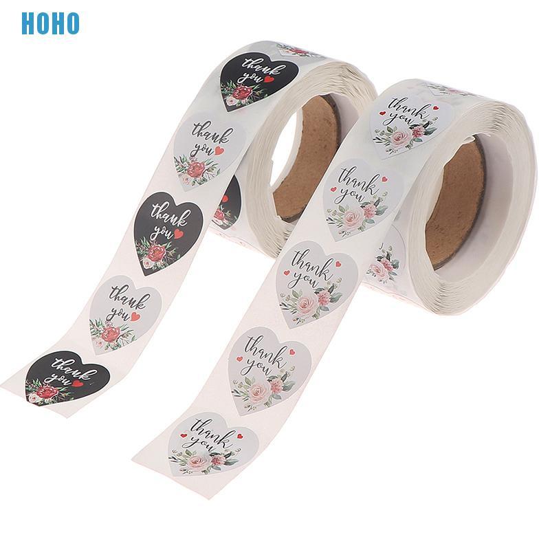 Set 500 Miếng Dán Trang Trí Hình Chữ Thank You Xinh Xắn