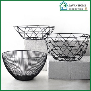 Rỗ kim loại đựng trái cây, giỏ sắt decor phòng khách, rổ đựng trái cây hiện đại, thiết kế bắt mắt, sáng tạo