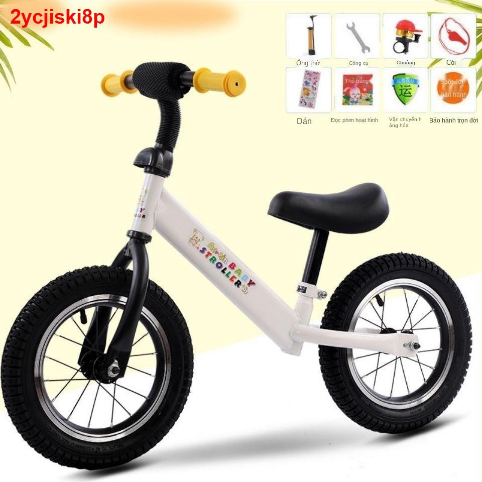 Xe đạp thăng bằng trẻ em trượt hai bánh 14 inch cho bé 12 đồ chơi 2-7 tuổi cũ