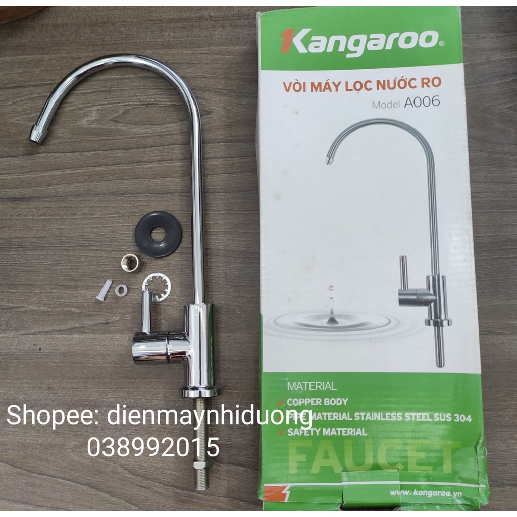 Vòi nước/ Vòi thiên nga của máy lọc nước Kangaroo chính hãng