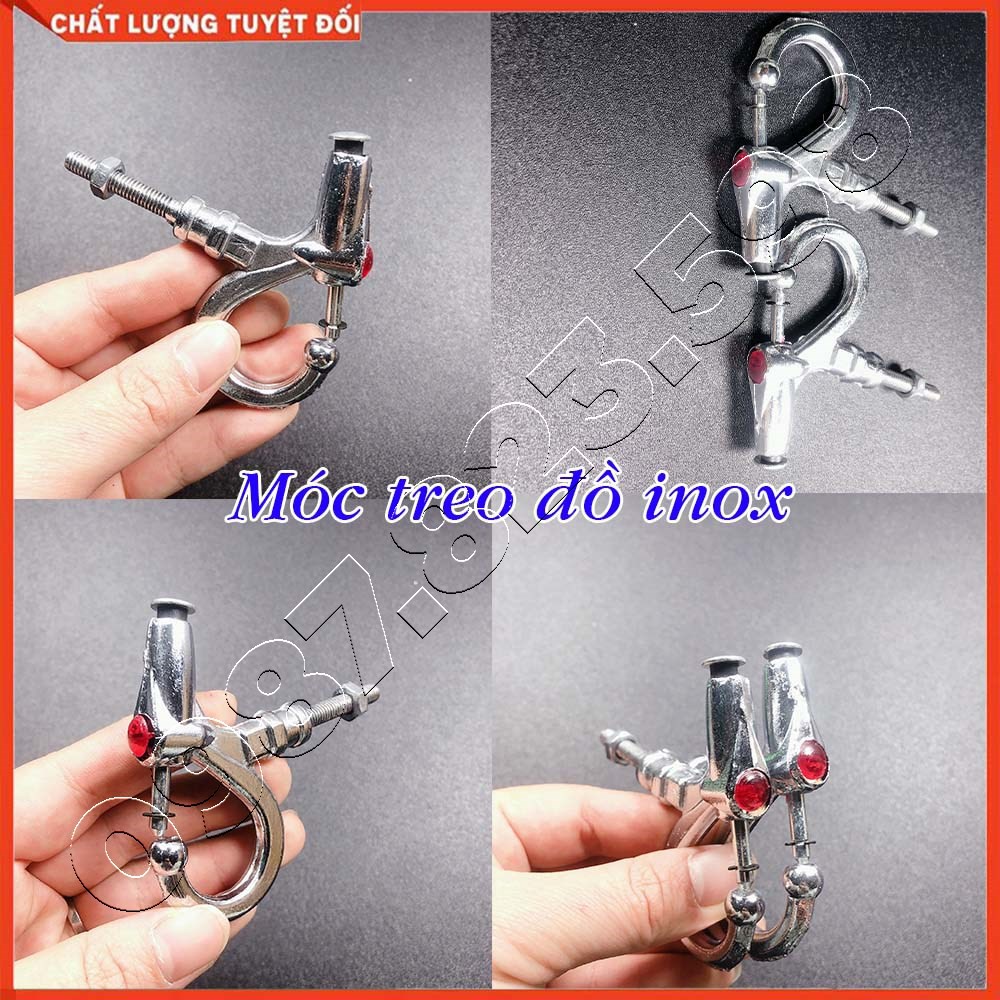 Móc Treo Đồ Xe Gắn Máy Inox, Hàng Việt Nam/ Móc Bấm Treo Đồ Gắn Mọi Loại Xe