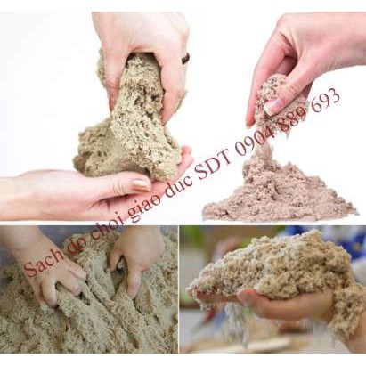 Bộ 5kg cát động học Kinetic Sand wabafun kèm đồ chơi