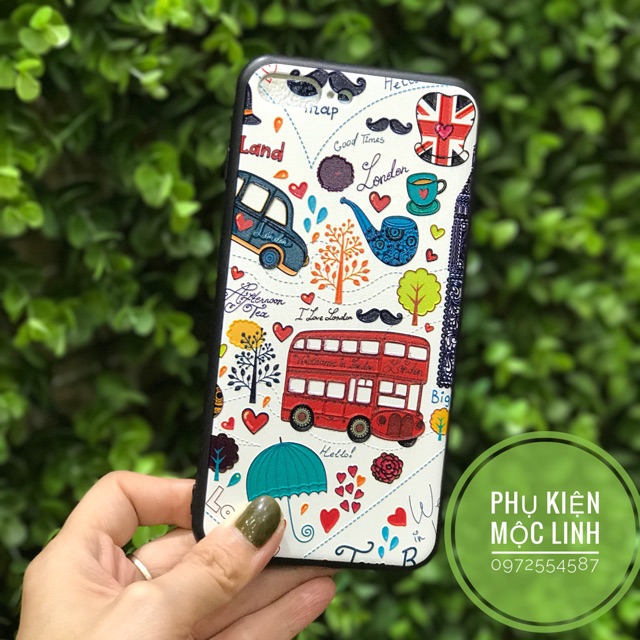 ỐP IPHONE 6splus 6plus IN 3D NỔI XE BUS ẢNH THÂT