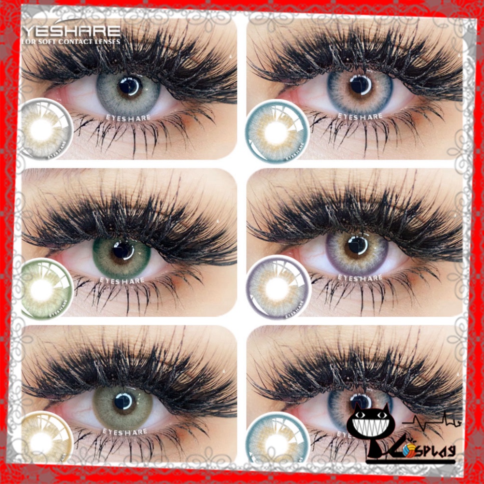 Lens Cosplay - NEW Arrival 1 Pair SIAM Series New color Contact Lenses for Eyes cosmetic lenses [Miu Cosplay]