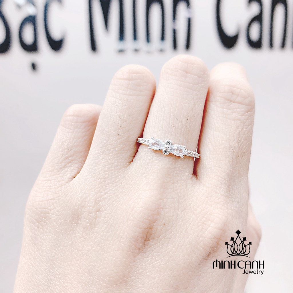 Nhẫn Bạc Nơ Đá - Minh Canh Jewelry